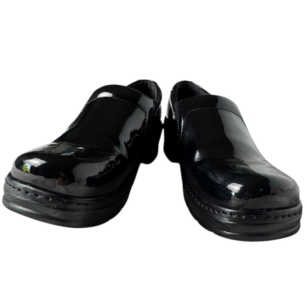 Klogs Footwear Black Patent Slip Resistant Clogs Women’s Size 9
